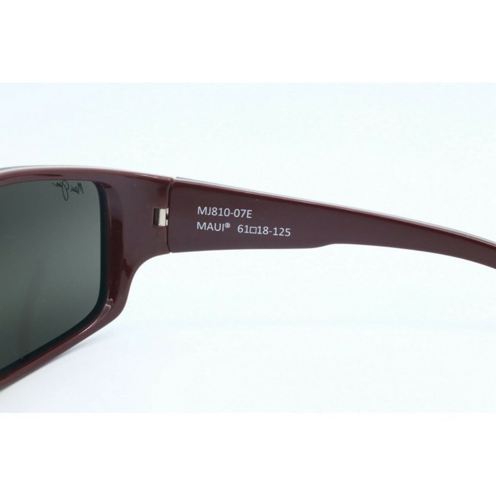 Maui Jim Local kine MJ 810-07E Wrap Black Sunglasses Gray Polarized Lenses (A) - Picture 4 of 6